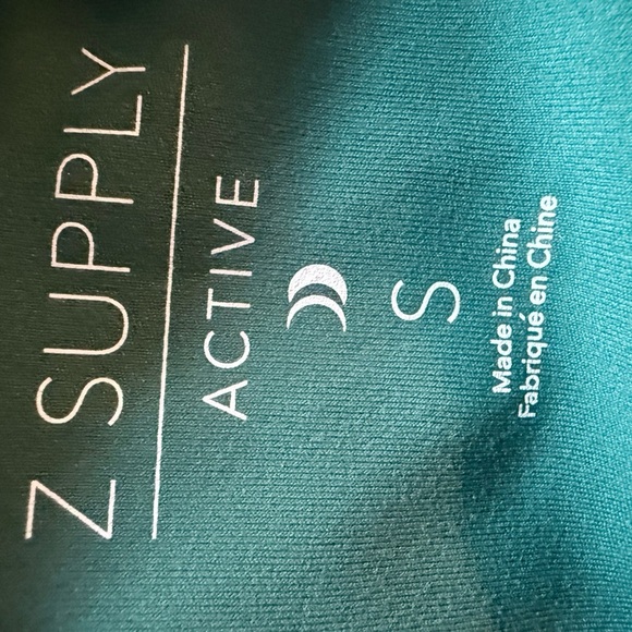 Z Supply Active Power Color Block 7/8 Legging Black/Teal Workout Gym Wear - Picture 5 of 6